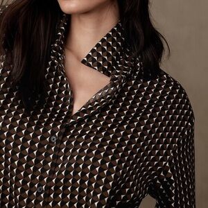 Banana Republic Satin Oversized Top